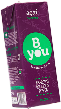 You Acai Berry Smoothie - B.you Acai Berry Smoothie (1 Liter) (235x418), Png Download