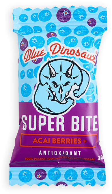 Acai Berries 18 Bites - Blue Dinosaur Super Bite Himalayan Choc Plus 30g (700x900), Png Download