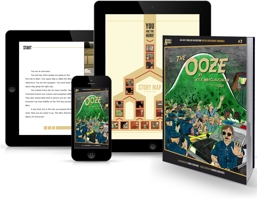 The Ooze - Ooze: An Easy-english Adventure With 8 Different Endings (900x710), Png Download