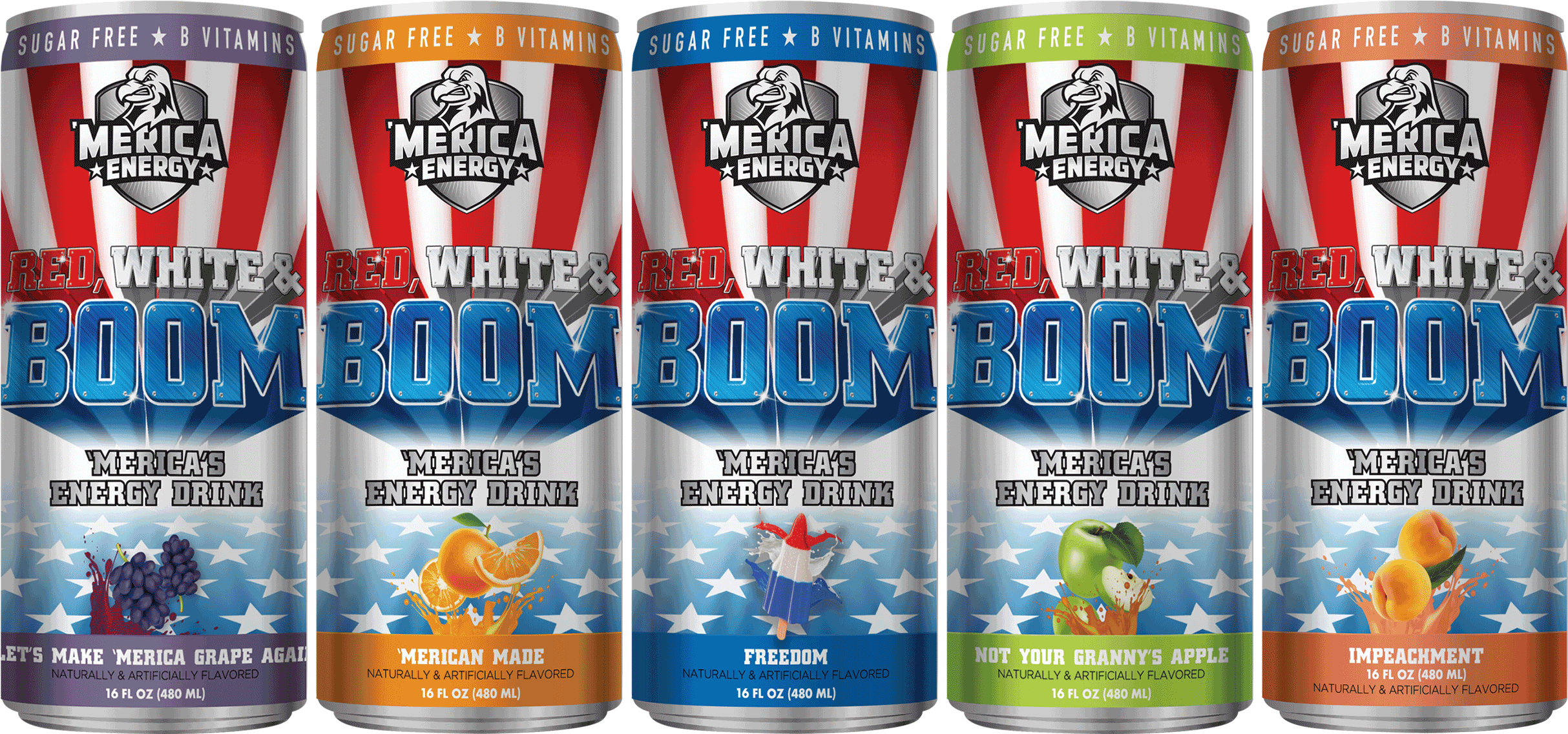'merica's Energy Drink - Merica Labz Energy Drink (2591x1377), Png Download