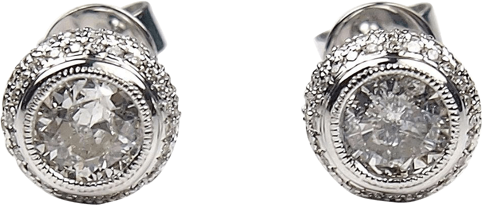 Download Diamond Earrings Png Download 1 20 Ctw Diamond Stud