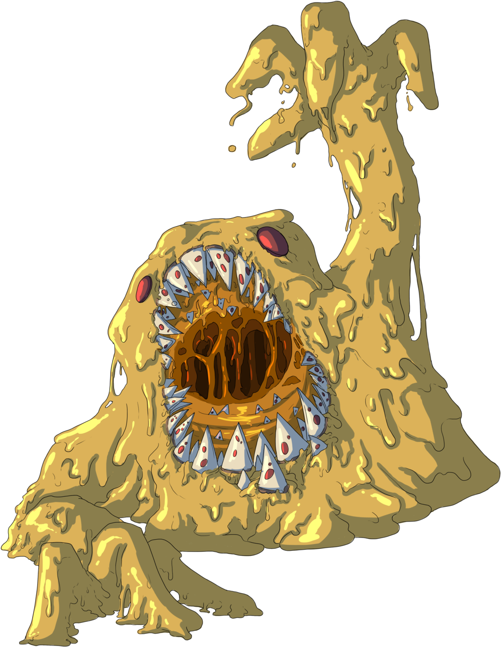 Cheese Slime - Yellow Muk Pokemon (1000x1414), Png Download