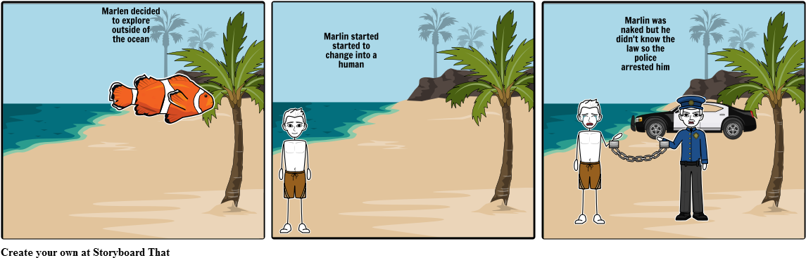 Marlin - Storyboard (1164x385), Png Download