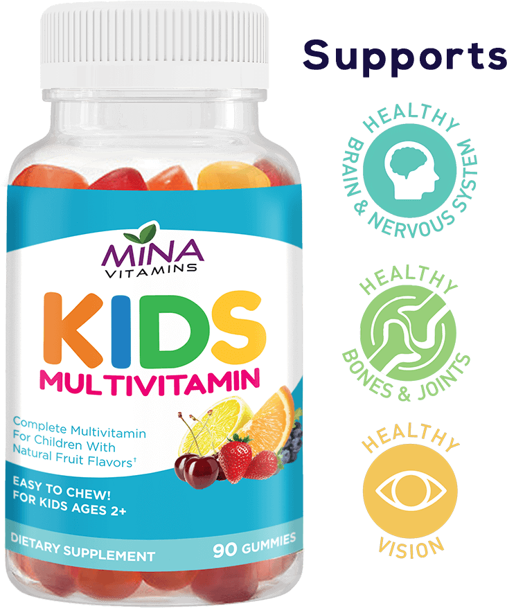 Minavitamins Kids-1 - Mina Vitamins (800x1024), Png Download