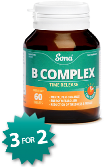 Vitamins - Sona Vitamin B Complex (500x600), Png Download