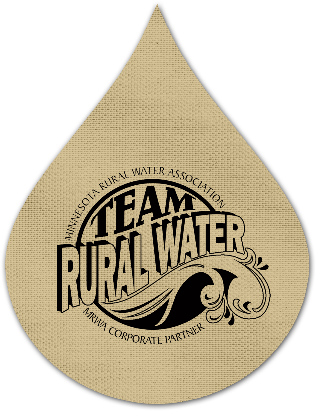 Blank Image - Americanna Flame/ Water Drop Shaped Shammy Coaster (2400x1500), Png Download