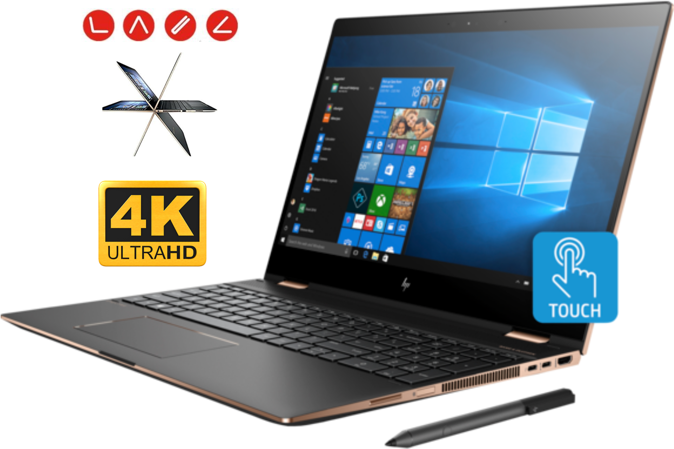 Hp Spectre X360 15t Convertible 2 In 1 Laptop - Laptop Hp Pavilion X360 (1334x1000), Png Download