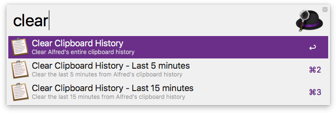 Clipboard Clear History - Alfred (697x241), Png Download