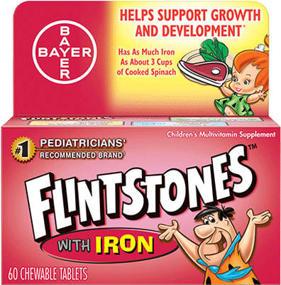 Flintstones Multivitamin (540x431), Png Download