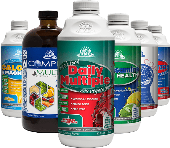 Specializing In Liquid Vitamins And Liquid Supplements - Daily Multiple (32 Oz) By Liquid Health (600x600), Png Download