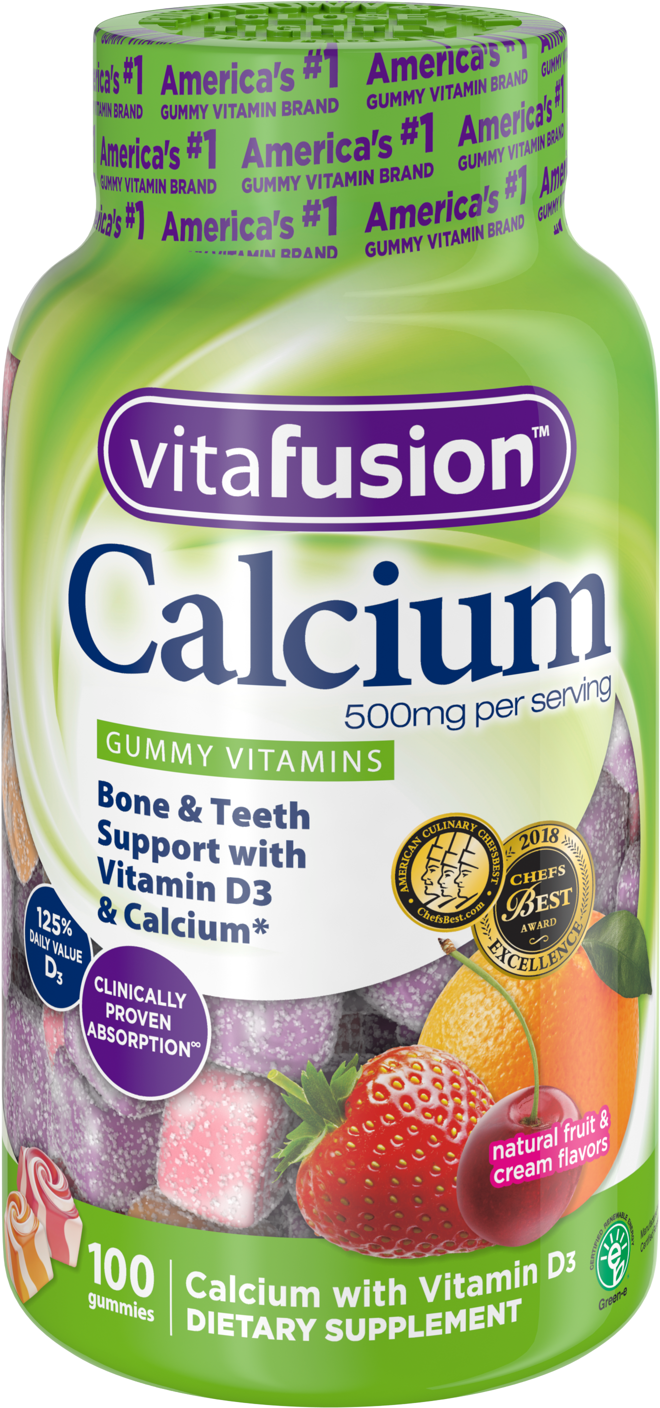 Vitafusion Calcium Gummies (3000x3000), Png Download