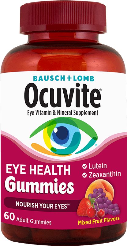 Ocuvite Eye Health Gummies - Bausch + Lomb Ocuvite Eye Health Gummies 60 Ct. Per (800x800), Png Download