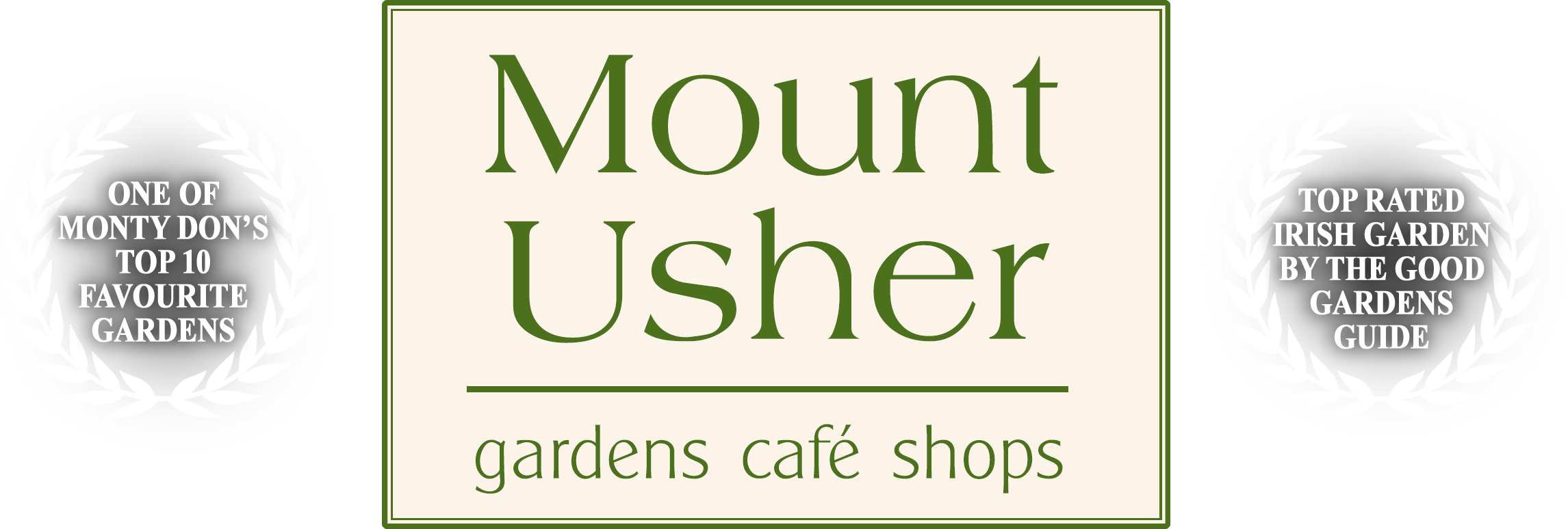 Menu - Mount Usher Gardens (2291x774), Png Download