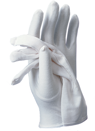 Murphy Robes 13053x Gloves - Usher - Solid White Nylon (375x435), Png Download