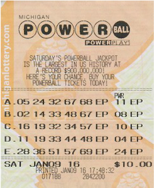Arak Dan Judi Memusnahkan Kehidupan - Michigan Lottery Powerball Ticket (650x370), Png Download
