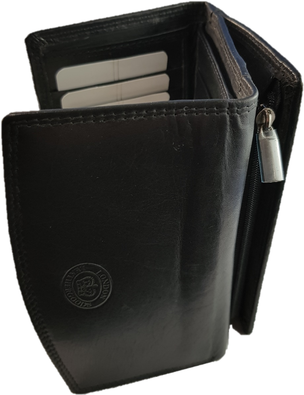 Ladies Purse In Nappa Leather - Wallet (844x1125), Png Download