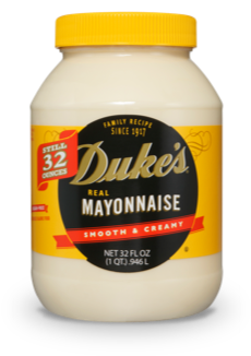 Real Mayonnaise Jar 32oz - Dukes Mayonnaise (470x445), Png Download