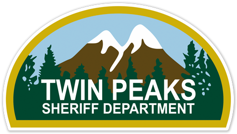 Twin Peaks Sheriff Department - Twin Peaks Sheriff Logo (490x282), Png Download