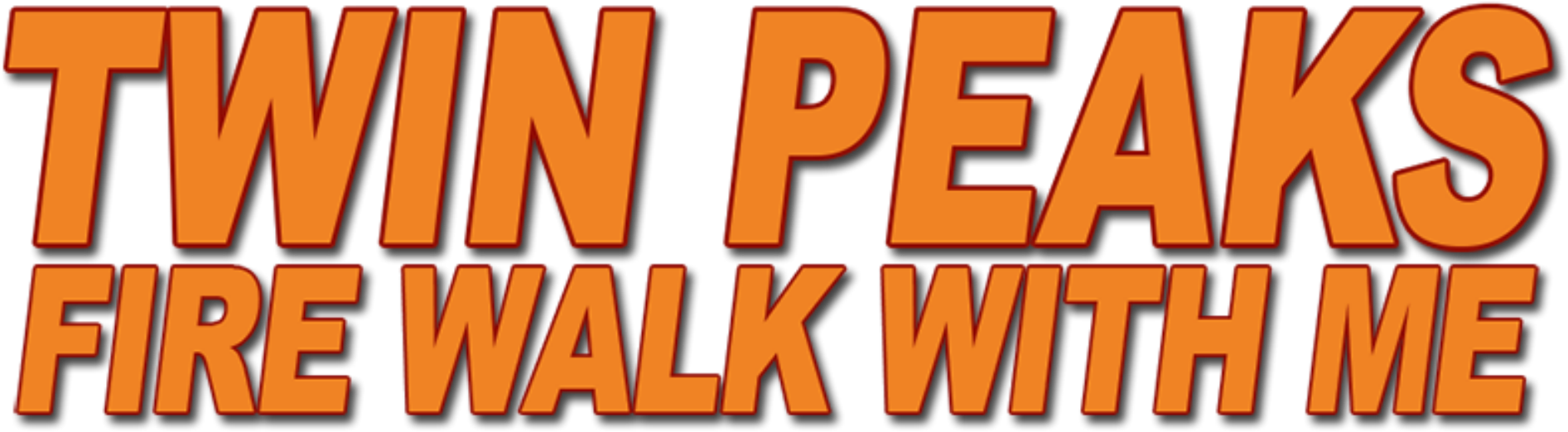 Twin Peaks Fire Walk With Me Horizontal Orange Logo - Twin Peaks: Fire Walk With Me (1920x581), Png Download