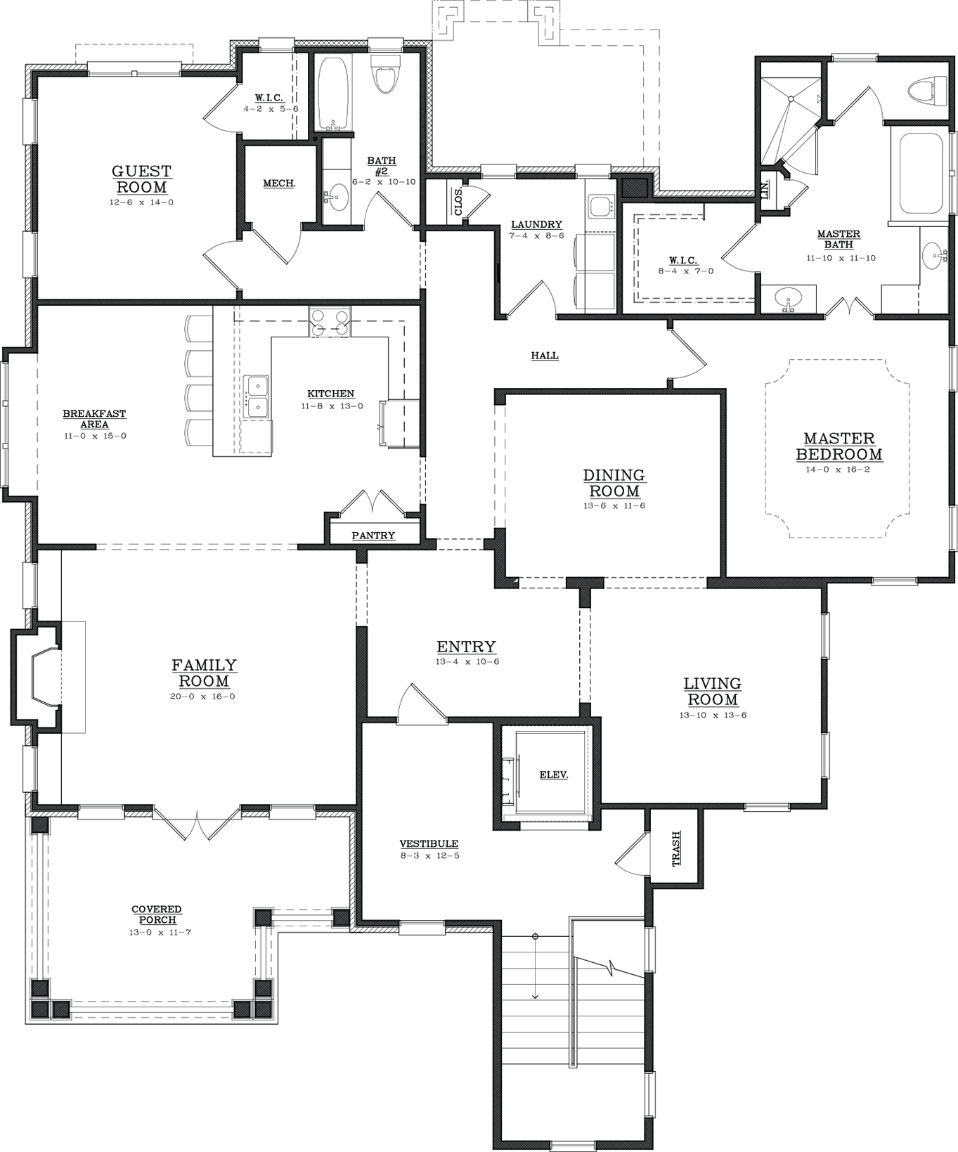 Dogwood B - Floor Plan (1363x1639), Png Download