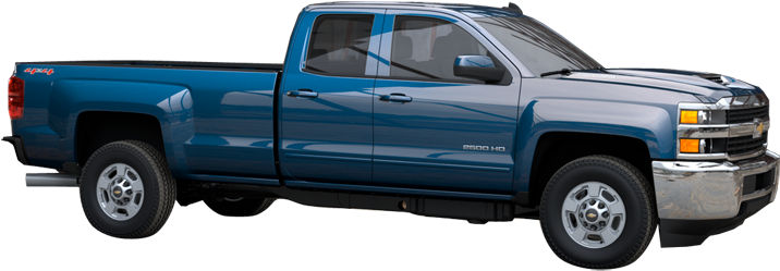 Featuring A Max Payload Rating Of 3,276 Pounds, The - 2018 Chevy Silverado 2500hd Long Bed (750x350), Png Download