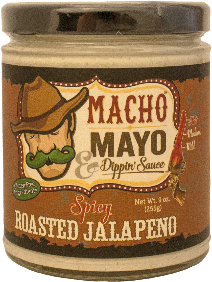 Macho Mayo & Dippin' Sauce Spicy Roasted Jalapeno - Macho Mayo Zesty Roasted Green Chile (1173x1173), Png Download