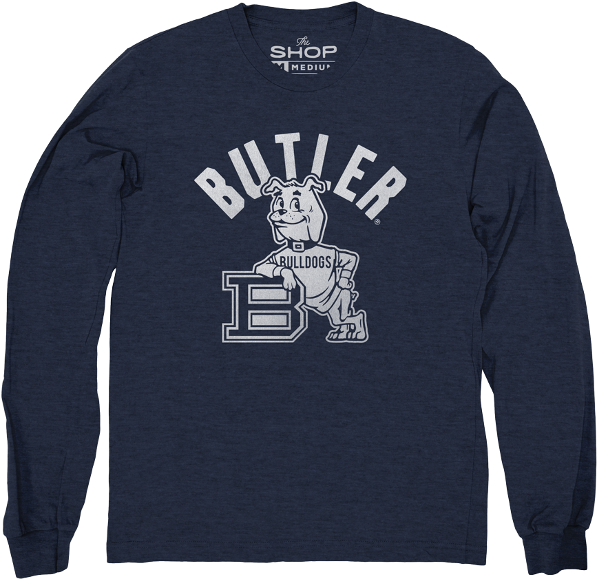 Butler 1970's Long Sleeve - Long Sleeve Black Shirt Mock Up (1000x1000), Png Download