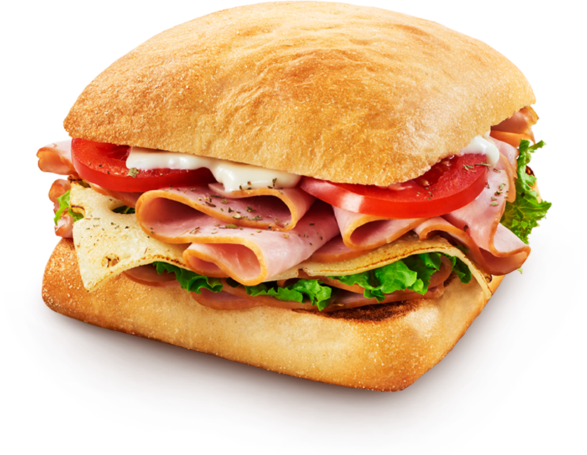 Cateringtoasties - Sandwich Ciabatta Chicken Png (824x639), Png Download