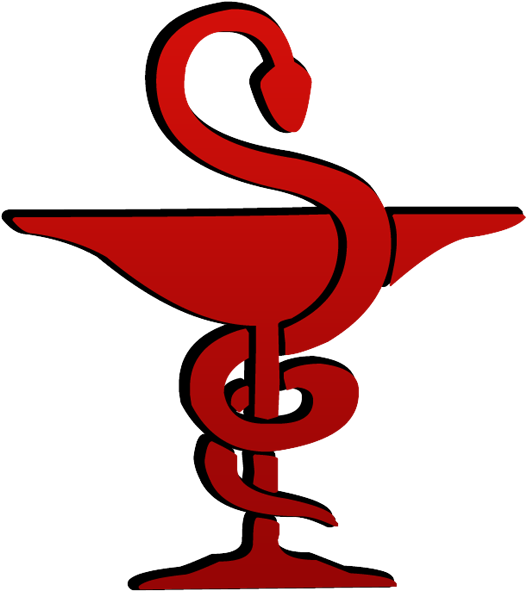 Pharmacy Symbol Hygeia - Pharmacy Logo Snake Red (600x600), Png Download