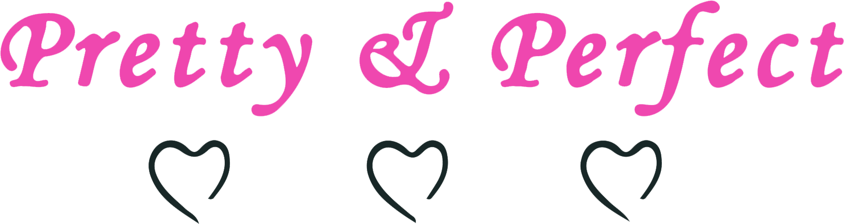 Pretty & Perfect - Heart (2912x1000), Png Download