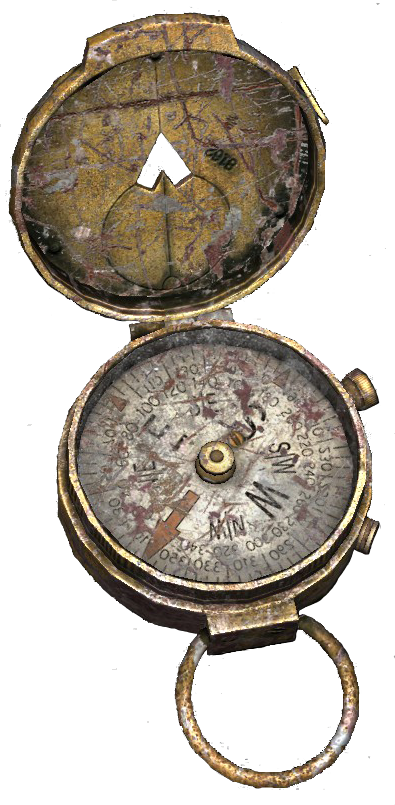 Compass - Antique (395x805), Png Download