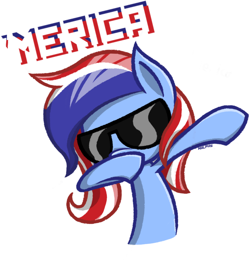 Malphee, Dab, Murica, Oc, Oc - Hoof Dab (1024x1024), Png Download