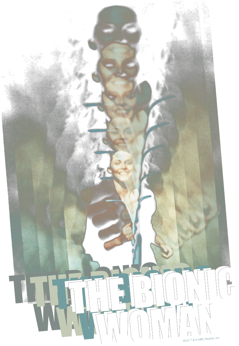 Bionic Woman Motion Blur Men's Ringer T-shirt - Long-sleeved T-shirt (850x1201), Png Download