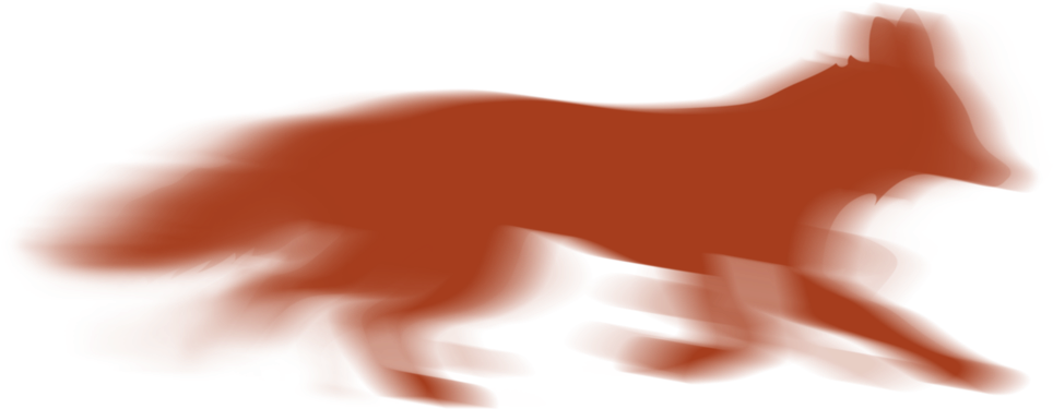 Motion Blur Fox Final Red (1000x470), Png Download