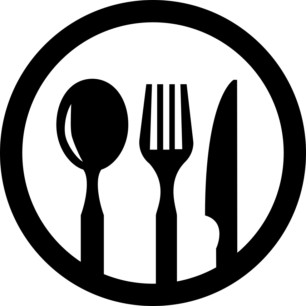 Cutlery Clipart Restaurant Logo - Spoon Knife Fork Png (980x980), Png Download