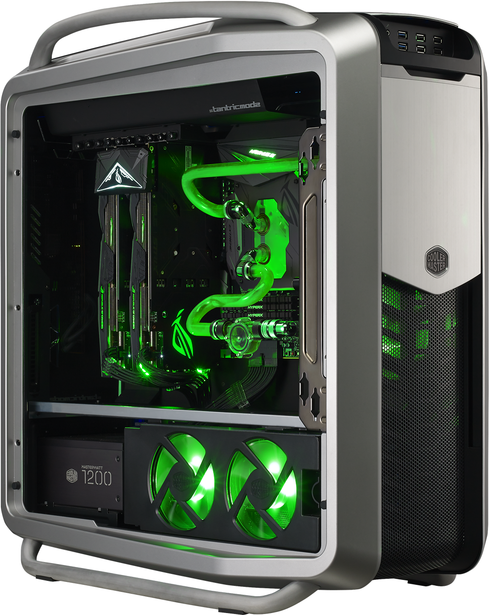 Cosmos 25th Anniversary Build - Cooler Master Cosmos 3d (1259x1378), Png Download
