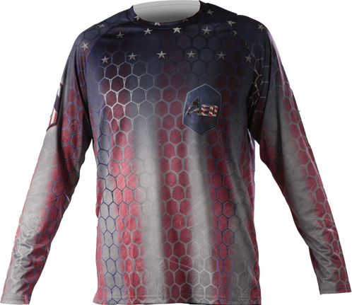Performance- 'murica - Long-sleeved T-shirt (498x431), Png Download