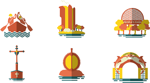 Some Prominent Landmarks In Luzon, Visayas And Mindanao - Luzon Visayas Mindanao Icon (600x388), Png Download
