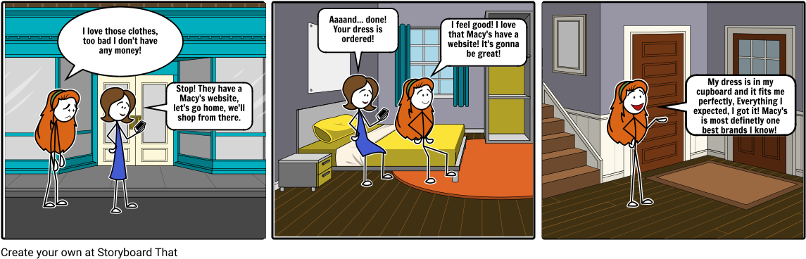 Macy's Advertisement - Cartoon (1164x385), Png Download