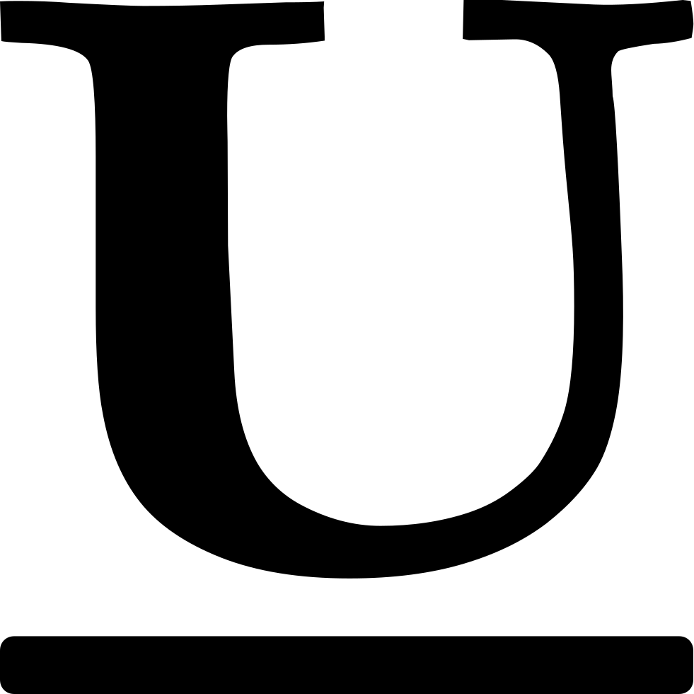 Png File - Icon Bold Italic Underline (981x980), Png Download