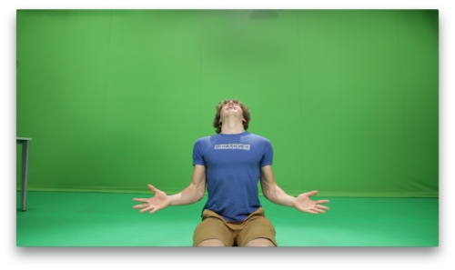 Image - Green - Sitting (500x297), Png Download