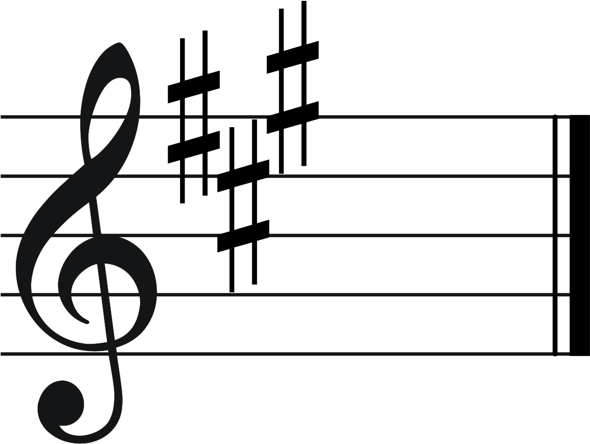Key Signature Of E (1200x1200), Png Download