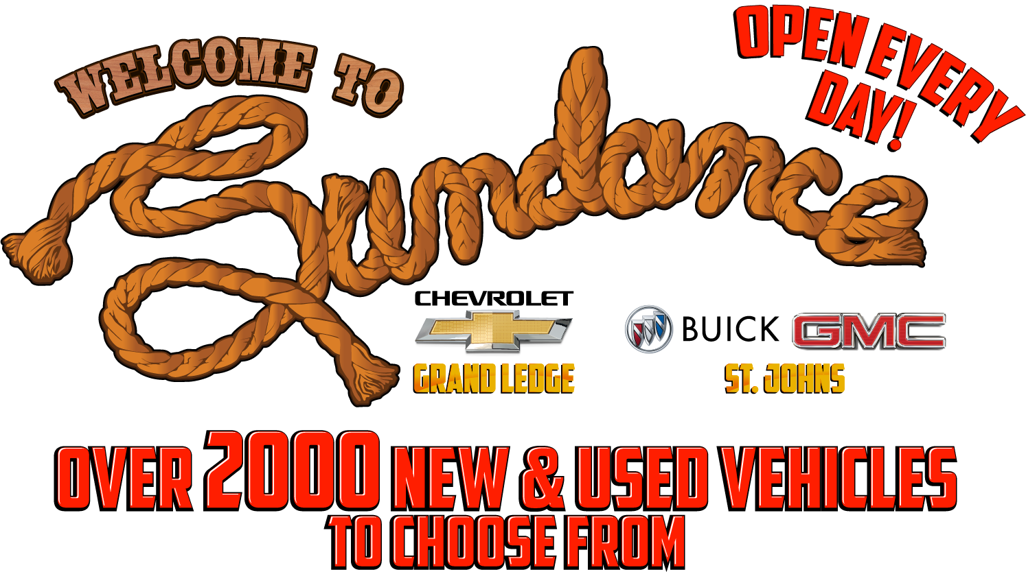 Sundance Chevrolet Buick Gmc Main Text - Chevrolet (1494x834), Png Download
