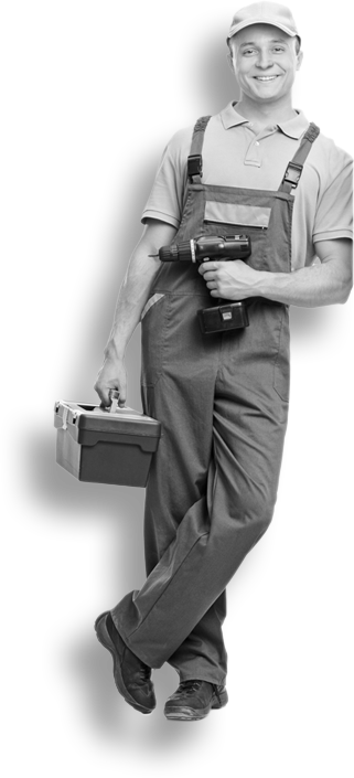 Electrician - Monochrome (321x705), Png Download
