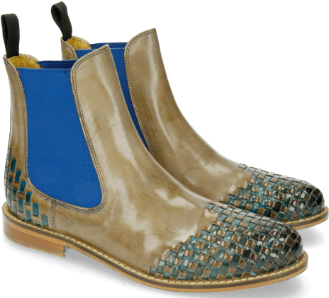 Ankle Boots Molly 10 Oxygen Interlaced Ice Blue - Chelsea Boot (477x477), Png Download