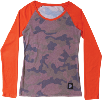 Women's Molly L/s Baseball Shirt - Shirt (430x600), Png Download