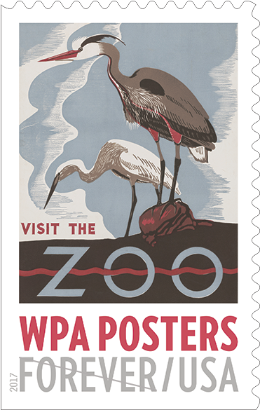 View Stamp Gallery Buy Wpa Posters - Visit The Zoo Poster (600x600), Png Download