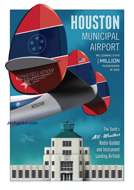Houston Municipal Airport Hou Poster (1000x606), Png Download