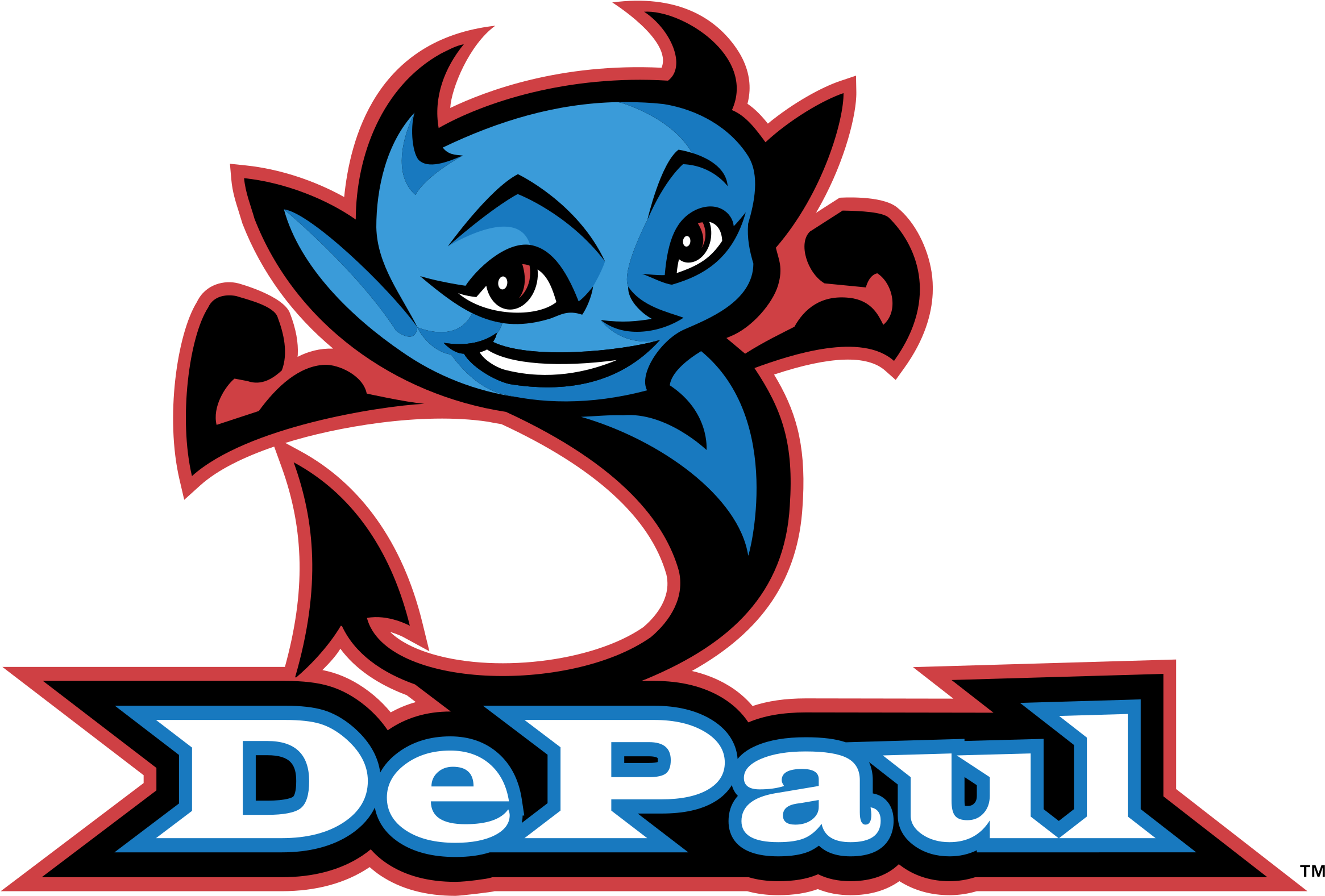 Depaul Blue Demons Logo Png Transparent - Depaul Blue Demons (2400x2400), Png Download