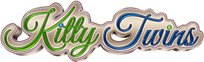Slot Game - Slot Game Art Kitty Twins (710x223), Png Download